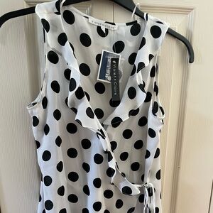 VIOLET + CLAIRE wrap summer blouse.